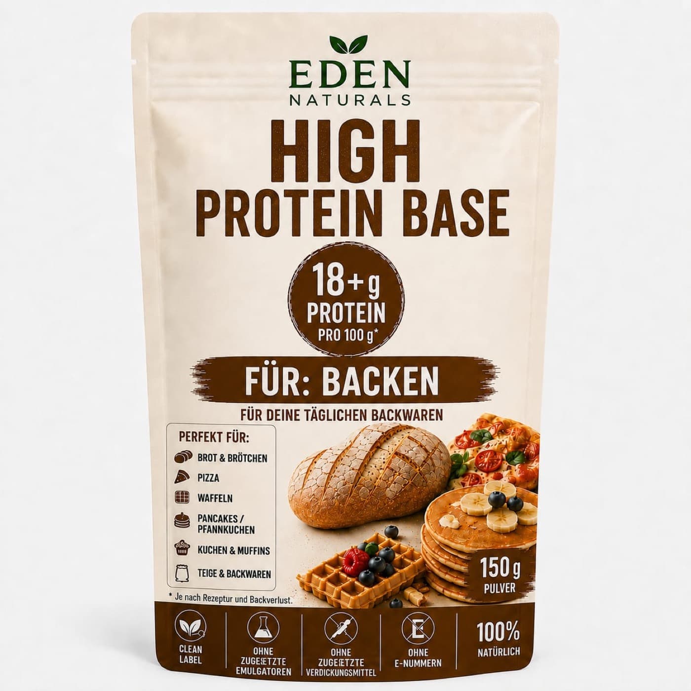 Eden Naturals High Protein Base · Backen
